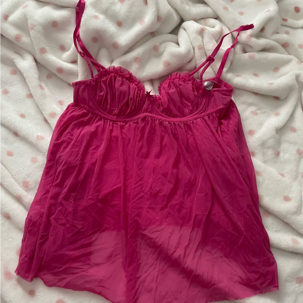 La Senza vintage hot pink babydoll lingerie dress 🩷